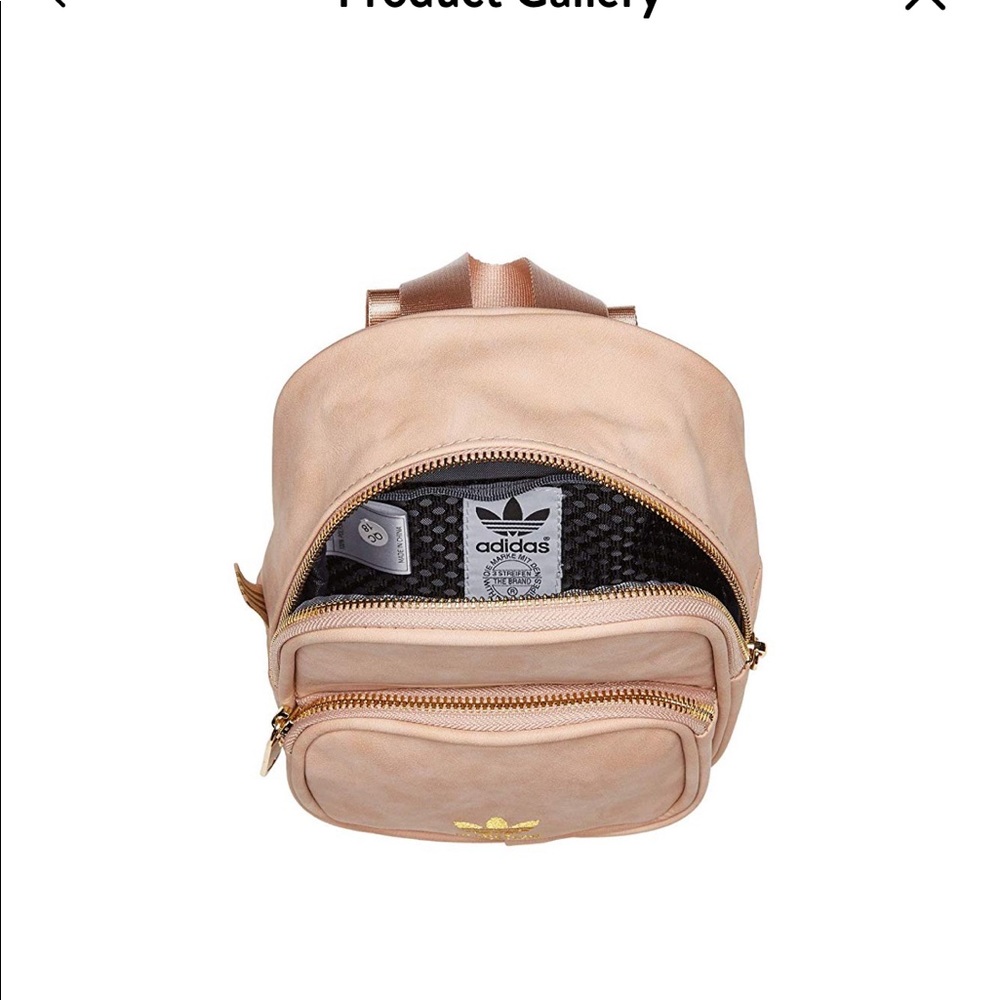 BNWT - Adidas Originals Mini PU Suede Backpack in Ash Pearl Pink - Picture 8 of 11